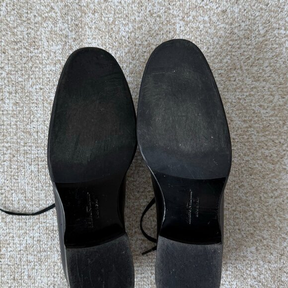 Ferragamo Leather (Fringe Trim Accent) Oxford Shoes - Picture 4 of 6